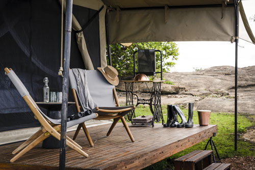Kichakani Serengeti Camp – Zimmer-Terrasse